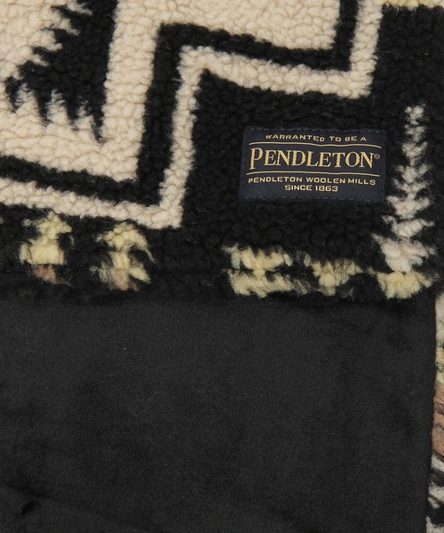 PENDLETON（ペンドルトン）の「【PENDLETON(ペンドルトン)ボアマフラー（マフラー・レディース・ブラウン/オフホワイト/ブラック・FREE）」の5枚目の写真