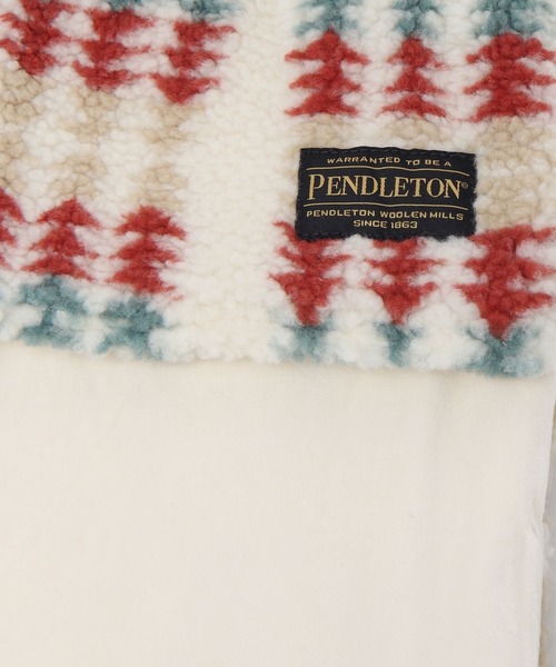 PENDLETON（ペンドルトン）の「【PENDLETON(ペンドルトン)ボアマフラー（マフラー・レディース・ブラウン/オフホワイト/ブラック・FREE）」の7枚目の写真