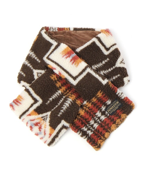 PENDLETON（ペンドルトン）の「【PENDLETON(ペンドルトン)ボアマフラー（マフラー・レディース・ブラウン/オフホワイト/ブラック・FREE）」の17枚目の写真