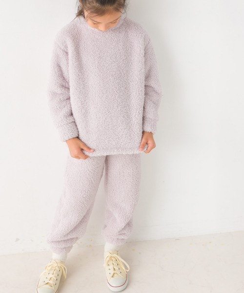 OMNES（オムネス）の「キッズあったかふわシャギープルオーバー長袖（Tシャツ/カットソー・キッズ・ネイビー/ピンク/ホワイト×ブルー・140/100/110/130/120）」の17枚目の写真