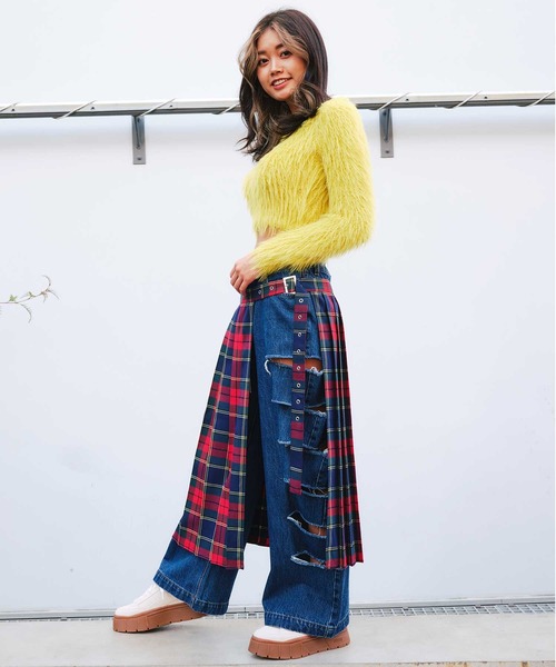 ANNA SUI NYC（アナ スイ エヌ ワイ シー）の「ANNA SUI NYC モンスターシャギー プルオーバー 【SP】（ニット/セーター・レディース・ブラック/ライム/パープル・FREE）」の21枚目の写真