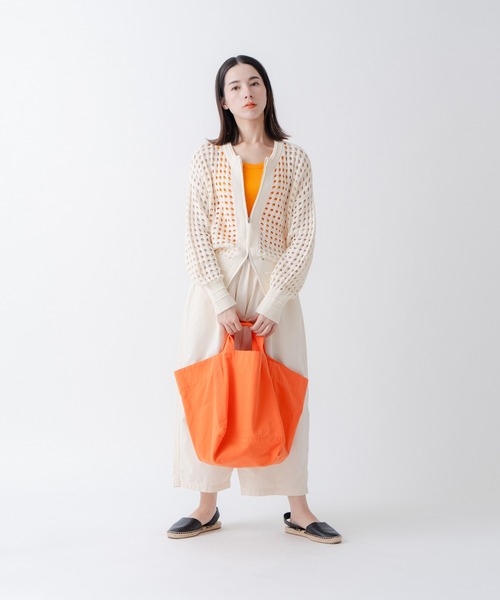 Kelen(ケレン)の「「KELEN/ケレン」ボックスバッグ(エコバッグ/サブバッグ・レディース・パープル/オレンジ/オフホワイト/ブラック/グリーン・FREE)」の13枚目の写真