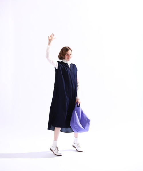 Kelen(ケレン)の「「KELEN/ケレン」ボックスバッグ(エコバッグ/サブバッグ・レディース・パープル/オレンジ/オフホワイト/ブラック/グリーン・FREE)」の9枚目の写真