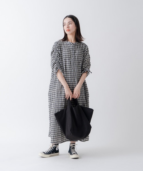 Kelen(ケレン)の「「KELEN/ケレン」ボックスバッグ(エコバッグ/サブバッグ・レディース・パープル/オレンジ/オフホワイト/ブラック/グリーン・FREE)」の10枚目の写真
