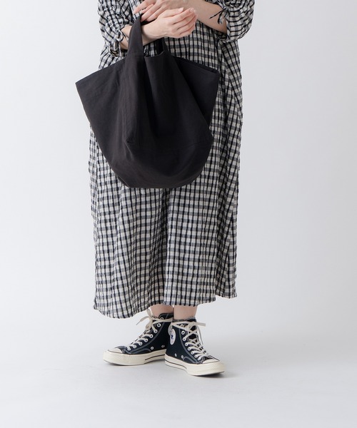 Kelen(ケレン)の「「KELEN/ケレン」ボックスバッグ(エコバッグ/サブバッグ・レディース・パープル/オレンジ/オフホワイト/ブラック/グリーン・FREE)」の12枚目の写真