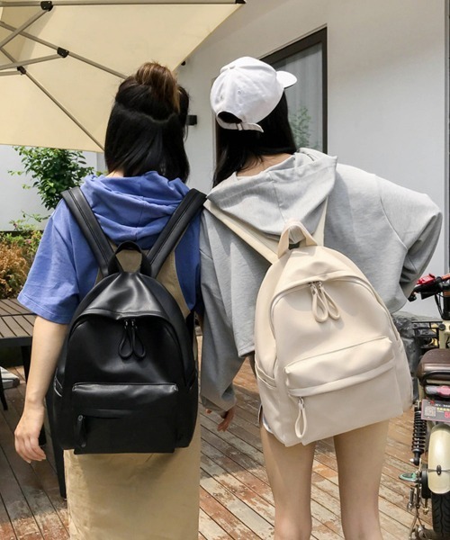 Miniministore（ミニミニストア）の「PUレザー リュックサック レディース（バックパック/リュック・レディース・アイボリー/ブラック・フリー）」の11枚目の写真