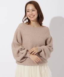 AND COUTURE（アンドクチュール）の「エアリースリーブニット