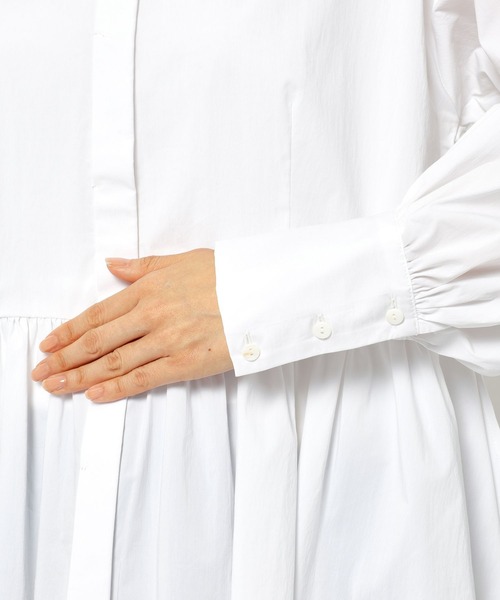 BARNYARDSTORM（バンヤードストーム）の「BARNYARDSTORM / ペプラムスタンドカラーブラウス（シャツ/ブラウス・レディース・ブラック/ホワイト・FREE）」の21枚目の写真