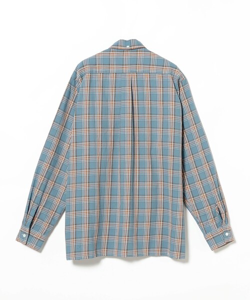 BEAMS PLUS（ビームスプラス）の「パナマ プレイド オープンカラー ボタンダウン シャツ（シャツ/ブラウス・メンズ・ブルー/グリーン/イエロー・S/L/XL/M）」の13枚目の写真