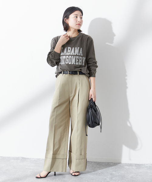 journal standard L'essage(ジャーナルスタンダードレサージュ)の「【ALABAMA】ロゴ ロングスリーブ Tシャツ(Tシャツ/カットソー・レディース・ブラック系その他/ブルー/ホワイト・FREE)」の10枚目の写真