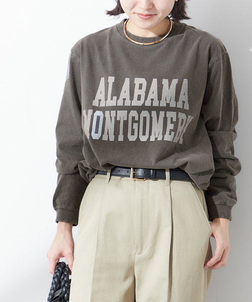 journal standard L'essage(ジャーナルスタンダードレサージュ)の「【ALABAMA】ロゴ ロングスリーブ Tシャツ(Tシャツ/カットソー・レディース・ブラック系その他/ブルー/ホワイト・FREE)」の14枚目の写真