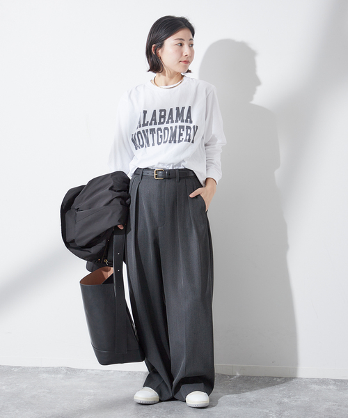 journal standard L'essage(ジャーナルスタンダードレサージュ)の「【ALABAMA】ロゴ ロングスリーブ Tシャツ(Tシャツ/カットソー・レディース・ブラック系その他/ブルー/ホワイト・FREE)」の15枚目の写真