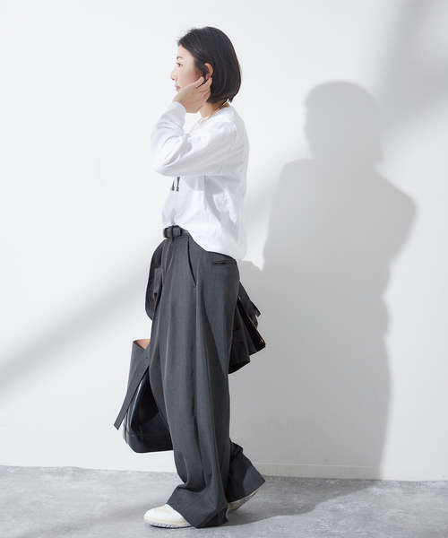 journal standard L'essage(ジャーナルスタンダードレサージュ)の「【ALABAMA】ロゴ ロングスリーブ Tシャツ(Tシャツ/カットソー・レディース・ブラック系その他/ブルー/ホワイト・FREE)」の16枚目の写真