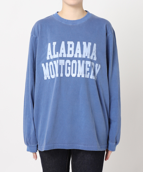 journal standard L'essage(ジャーナルスタンダードレサージュ)の「【ALABAMA】ロゴ ロングスリーブ Tシャツ(Tシャツ/カットソー・レディース・ブラック系その他/ブルー/ホワイト・FREE)」の7枚目の写真