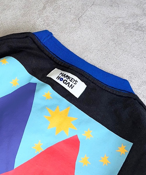 HOGAN RANCH WEAR（ホーガンランチウエア）の「ソデリブビッグロンT（90～140cm）（Tシャツ/カットソー・キッズ・ブルー/オフホワイト/ブラック/ベージュ・100/110/120/130/140/90）」の8枚目の写真