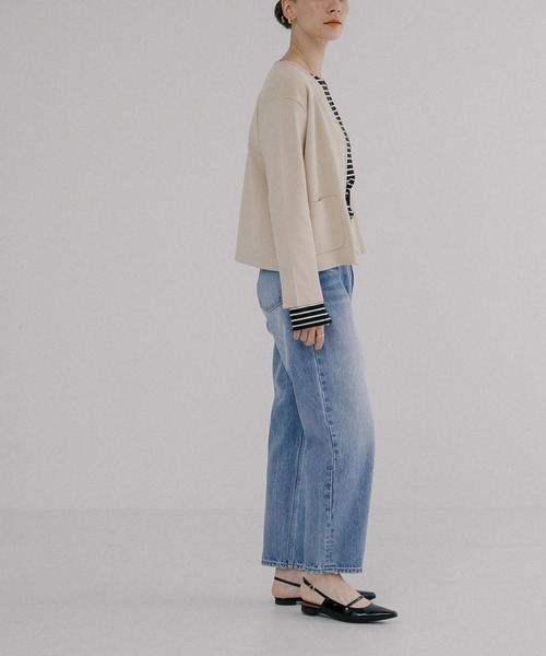 URBAN RESEARCH（アーバンリサーチ）の「ワイドテーパードデニムパンツ（デニムパンツ・レディース・ホワイト/インディゴブルー・38/36）」の15枚目の写真