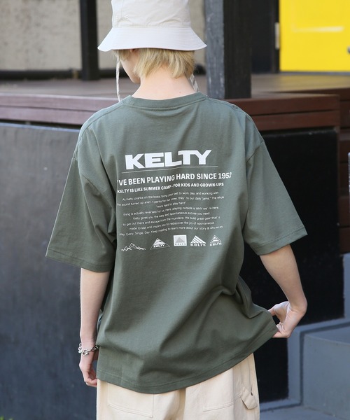 KELTY（ケルティ）の「別注【KELTY】限定展開/バックプリント ヴィンテージアーカイブ クルーネックTシャツ / 古着風 アメカジ 半袖T / ユニセックス（Tシャツ/カットソー・レディース・ブラック/ホワイト/オレンジ/オリーブ/ネイビー・XS/L/M/S）」の20枚目の写真
