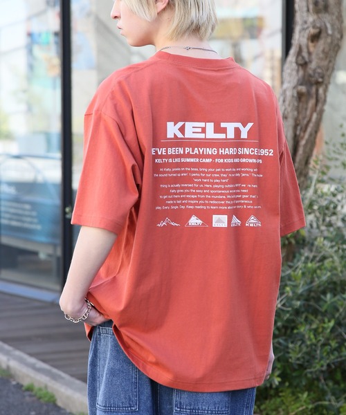 KELTY（ケルティ）の「別注【KELTY】限定展開/バックプリント ヴィンテージアーカイブ クルーネックTシャツ / 古着風 アメカジ 半袖T / ユニセックス（Tシャツ/カットソー・レディース・ブラック/ホワイト/オレンジ/オリーブ/ネイビー・XS/L/M/S）」の15枚目の写真