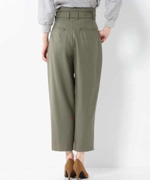 Another Edition（アナザーエディション）の「タックベルトワイドパンツ/AEBC　TUCK BELT WIDE PT◆（その他パンツ・レディース・ブラック/オリーブ・SMALL/MEDIUM）」の3枚目の写真