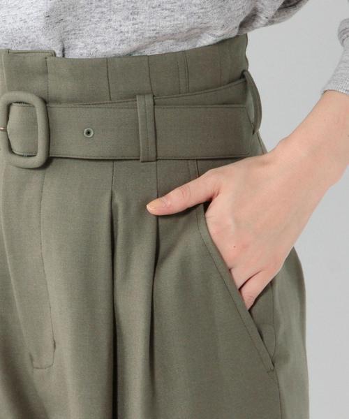Another Edition（アナザーエディション）の「タックベルトワイドパンツ/AEBC　TUCK BELT WIDE PT◆（その他パンツ・レディース・ブラック/オリーブ・SMALL/MEDIUM）」の16枚目の写真