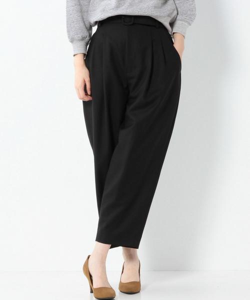 Another Edition（アナザーエディション）の「タックベルトワイドパンツ/AEBC　TUCK BELT WIDE PT◆（その他パンツ・レディース・ブラック/オリーブ・SMALL/MEDIUM）」の10枚目の写真