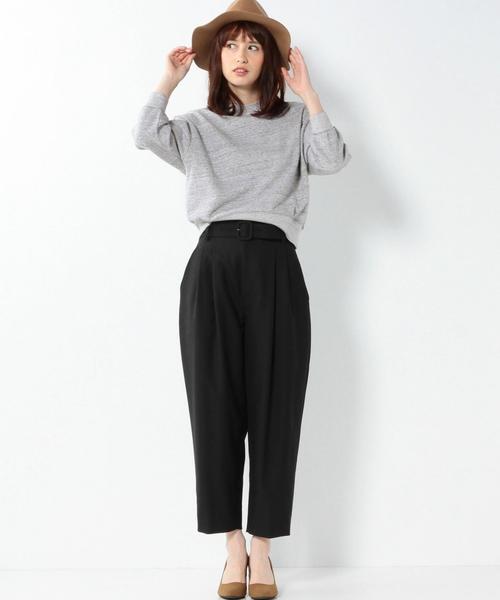 Another Edition（アナザーエディション）の「タックベルトワイドパンツ/AEBC　TUCK BELT WIDE PT◆（その他パンツ・レディース・ブラック/オリーブ・SMALL/MEDIUM）」の11枚目の写真