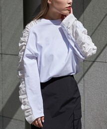 Firsthand | Firsthand/ファーストハンド OGNC天竺ギャザースリーブロンT(Tシャツ/カットソー)