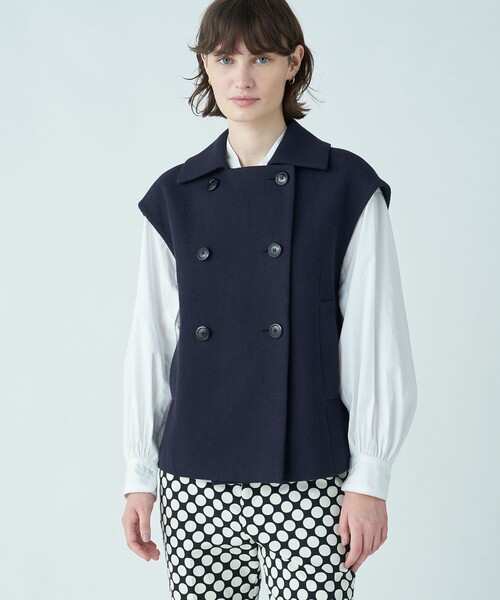 トゥモローランドコレクション 24SS バスケットクロス ピージレ 紺 36 TOMORROWLAND collection（トゥモローランドコレクション）の
