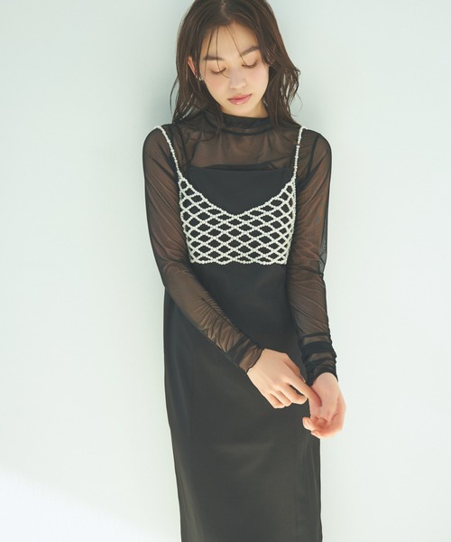 mysty woman（ミスティウーマン）の「［追加2］パールビスチェ　109018（ベスト・レディース・ホワイト系その他・FREE）」の6枚目の写真