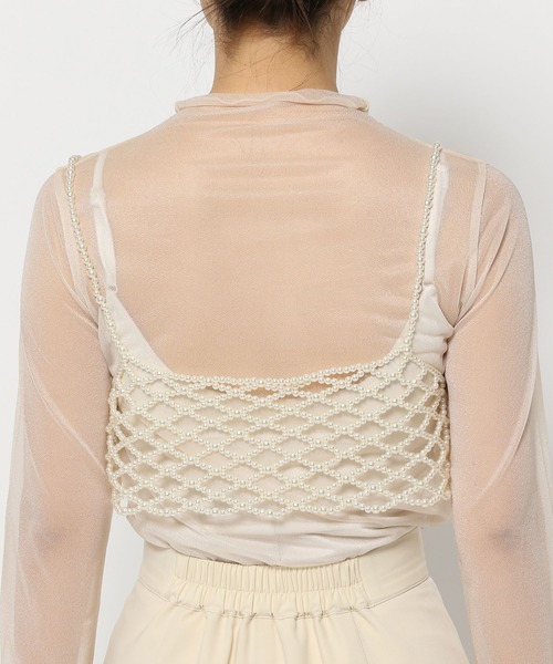 mysty woman（ミスティウーマン）の「［追加2］パールビスチェ　109018（ベスト・レディース・ホワイト系その他・FREE）」の8枚目の写真