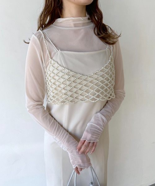 mysty woman（ミスティウーマン）の「［追加2］パールビスチェ　109018（ベスト・レディース・ホワイト系その他・FREE）」の13枚目の写真