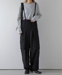AMELY（エミリー）の「カーゴサスペンダーパンツ（カーゴパンツ）」