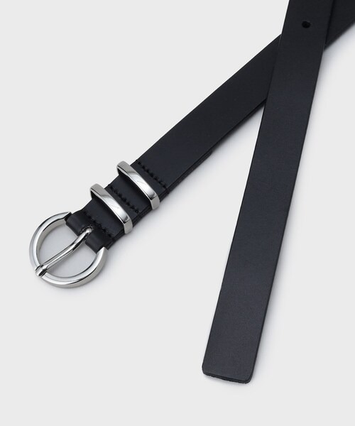 tk.TAKEO KIKUCHI（ティーケータケオキクチ）の「◆シンプルナローレザーベルト（ベルト・メンズ・ブラック系1/ブラック系/ブラック/ブラック系2・00）」の6枚目の写真