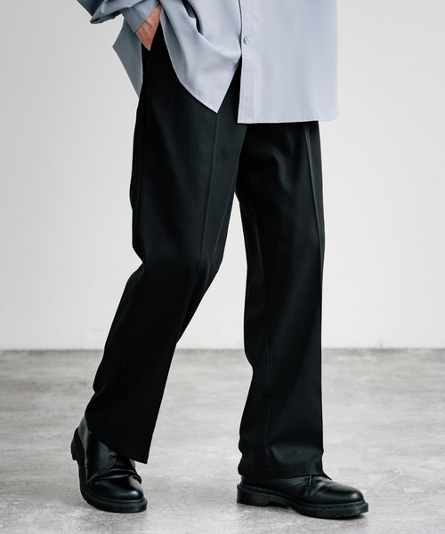 Rocky Monroe（ロッキーモンロー）の「セミワイドテーパードスラックス（スラックス・メンズ・アイボリー/ネイビー/ブラック/チャコール/カーキ・L/XL/M）」の9枚目の写真