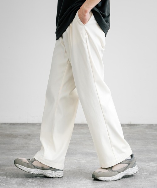 Rocky Monroe（ロッキーモンロー）の「セミワイドテーパードスラックス（スラックス・メンズ・アイボリー/ネイビー/ブラック/チャコール/カーキ・L/XL/M）」の11枚目の写真