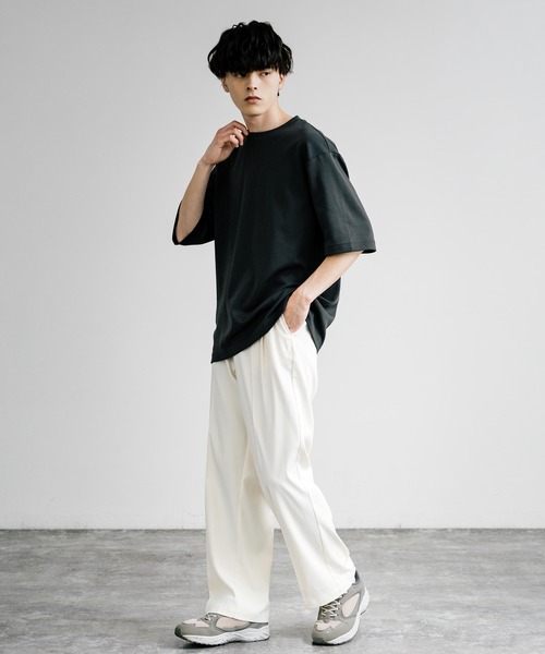 Rocky Monroe（ロッキーモンロー）の「セミワイドテーパードスラックス（スラックス・メンズ・アイボリー/ネイビー/ブラック/チャコール/カーキ・L/XL/M）」の13枚目の写真