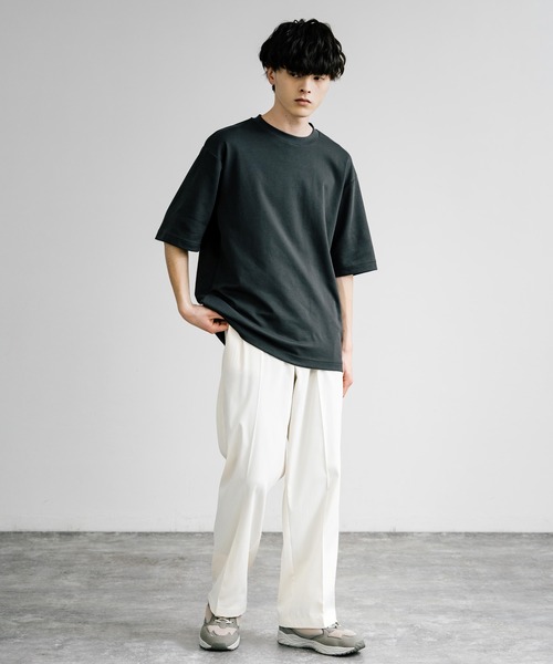 Rocky Monroe（ロッキーモンロー）の「セミワイドテーパードスラックス（スラックス・メンズ・アイボリー/ネイビー/ブラック/チャコール/カーキ・L/XL/M）」の6枚目の写真