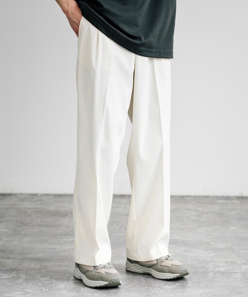 Rocky Monroe（ロッキーモンロー）の「セミワイドテーパードスラックス（スラックス・メンズ・アイボリー/ネイビー/ブラック/チャコール/カーキ・L/XL/M）」の7枚目の写真