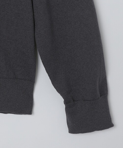 SHIPS Colors（シップス カラーズ）の「SHIPS Colors:〈洗濯機可能〉14G 天竺 クルーネック ニット（ニット/セーター・メンズ・カーキ/ネイビー/ダークグレー/ライトブルー・LARGE/MEDIUM/X-LARGE）」の9枚目の写真