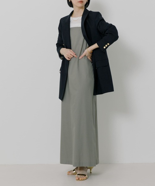 URBAN RESEARCH（アーバンリサーチ）の「ストレートキャミワンピース（ワンピース・レディース・ベージュ系その他/チャコールグレー・FREE）」の7枚目の写真