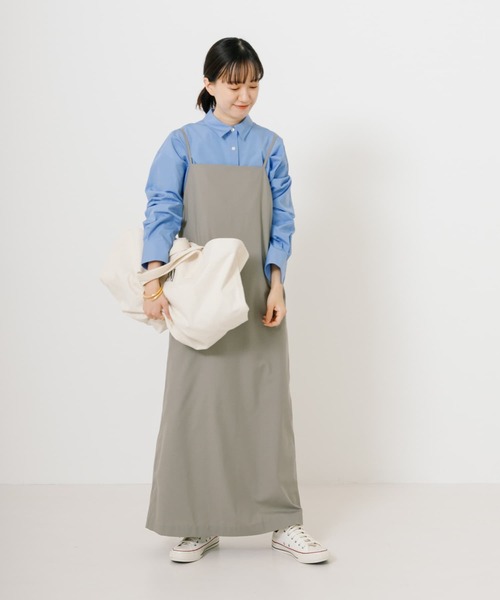 URBAN RESEARCH（アーバンリサーチ）の「ストレートキャミワンピース（ワンピース・レディース・ベージュ系その他/チャコールグレー・FREE）」の8枚目の写真