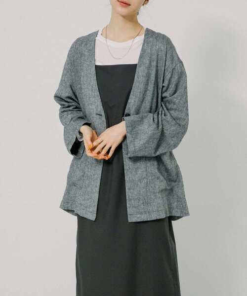 URBAN RESEARCH（アーバンリサーチ）の「ストレートキャミワンピース（ワンピース・レディース・ベージュ系その他/チャコールグレー・FREE）」の17枚目の写真