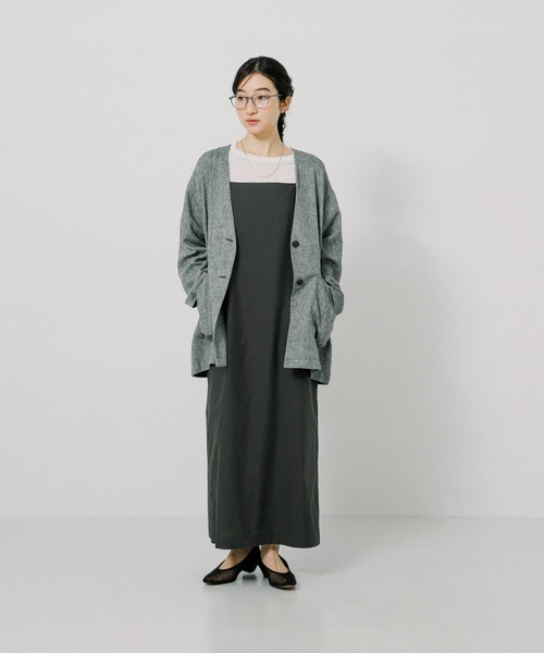 URBAN RESEARCH（アーバンリサーチ）の「ストレートキャミワンピース（ワンピース・レディース・ベージュ系その他/チャコールグレー・FREE）」の19枚目の写真