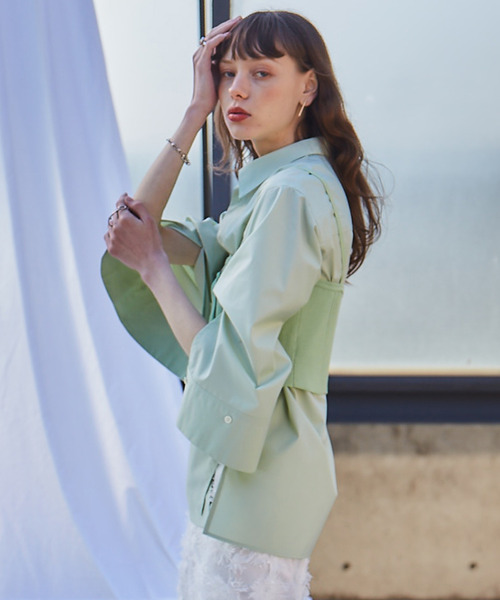 【セール】ジップ開きニットビスチェ（ニット/セーター）｜soffitto（ソフィット）