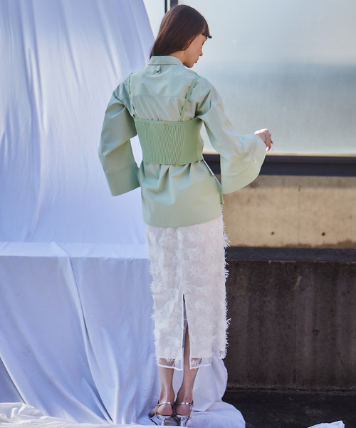 【セール】ジップ開きニットビスチェ（ニット/セーター）｜soffitto（ソフィット）