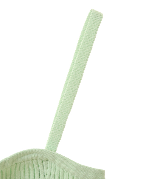 【セール】ジップ開きニットビスチェ（ニット/セーター）｜soffitto（ソフィット）