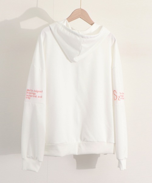 Miniministore(ミニミニストア)の「フルジップ フーディー レディース 薄手(パーカー・レディース・オフホワイト/ブラック/オレンジ・FREE)」の19枚目の写真