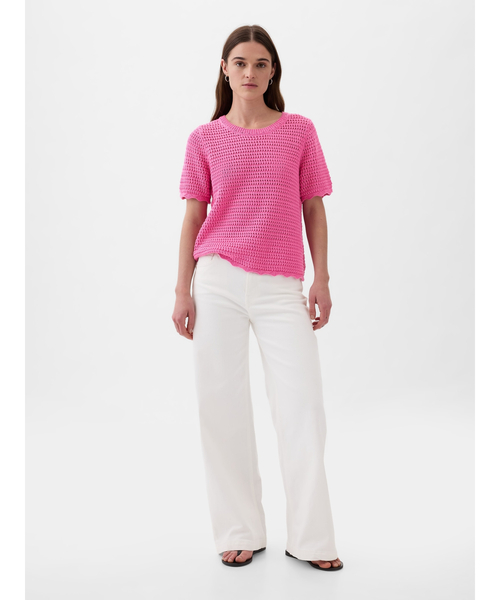 GAP（ギャップ）の「クロシェニット セーター（ニット/セーター・レディース・ホワイト/ピンク/ブラック/マルチ/ネイビー・XXS/XL/S/L/XS/M）」の13枚目の写真