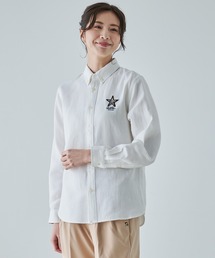 ワッフルガーゼ スターモチーフ シェア シャツ