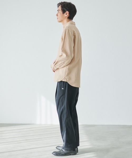 Arnold Palmer（アーノルドパーマー）の「ワッフルガーゼ スターモチーフ シェア シャツ（シャツ/ブラウス・レディース・ネイビー/ホワイト/ベージュ・L/LL/M/S/XS）」の10枚目の写真